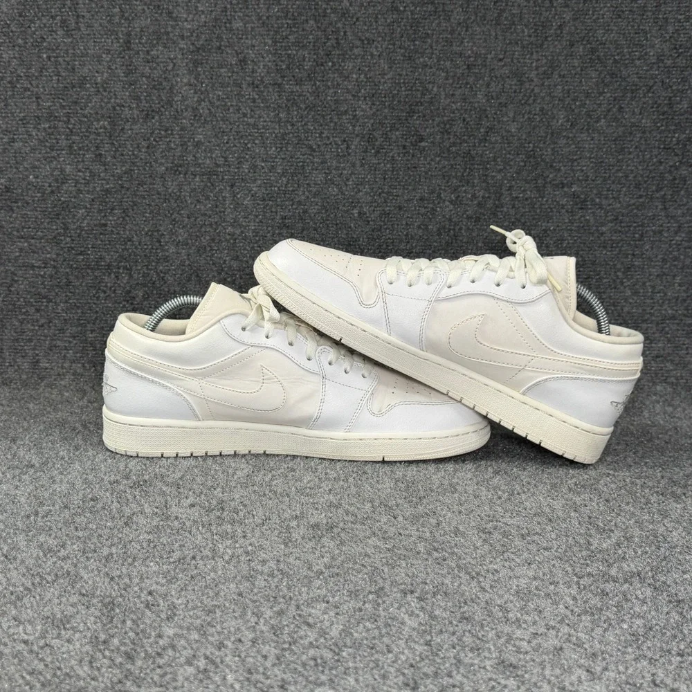 Jordan 1 Low Shoes Men's 12 White Off White Retro Athletic Hooping Sneakers